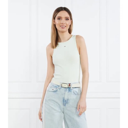 Tommy Jeans Top TJW ESSENTIAL RIB TANK | Slim Fit ze sklepu Gomez Fashion Store w kategorii Bluzki damskie - zdjęcie 184970816
