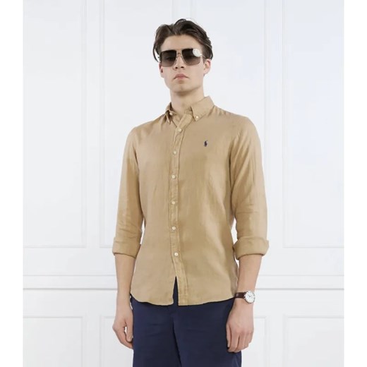 POLO RALPH LAUREN Lniana koszula | Slim Fit ze sklepu Gomez Fashion Store w kategorii Koszule męskie - zdjęcie 184970896