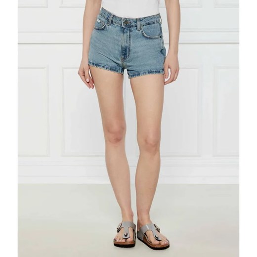 Guess Jeans Jeansowe szorty VINTAGE | Regular Fit | z dodatkiem lnu 27 okazyjna cena Gomez Fashion Store