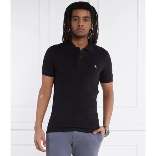 Calvin Klein Jeans Polo EMBRO BADGE | Slim Fit ze sklepu Gomez Fashion Store w kategorii T-shirty męskie - zdjęcie 184971175