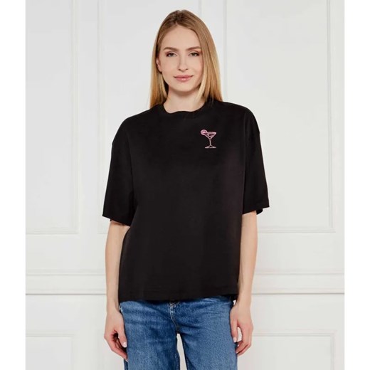 BOSS ORANGE T-shirt C_Eboyfriend_4 | Oversize fit ze sklepu Gomez Fashion Store w kategorii Bluzki damskie - zdjęcie 184971186