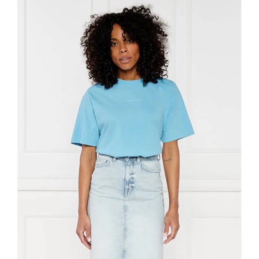 Samsøe Samsøe T-shirt Eira | Loose fit ze sklepu Gomez Fashion Store w kategorii Bluzki damskie - zdjęcie 184971197