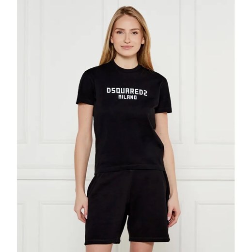Dsquared2 T-shirt | Regular Fit ze sklepu Gomez Fashion Store w kategorii Bluzki damskie - zdjęcie 184971509