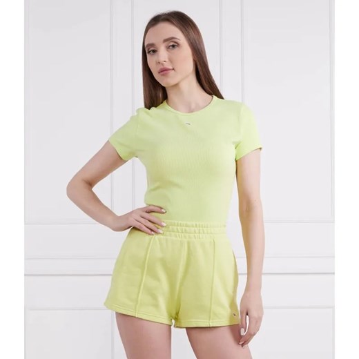 Tommy Jeans T-shirt ESSENTIAL | Slim Fit ze sklepu Gomez Fashion Store w kategorii Bluzki damskie - zdjęcie 184971547