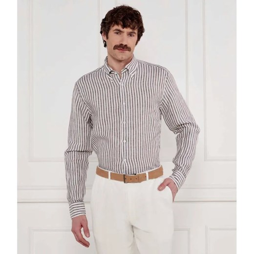 Oscar Jacobson Lniana koszula | Regular Fit ze sklepu Gomez Fashion Store w kategorii Koszule męskie - zdjęcie 184971735