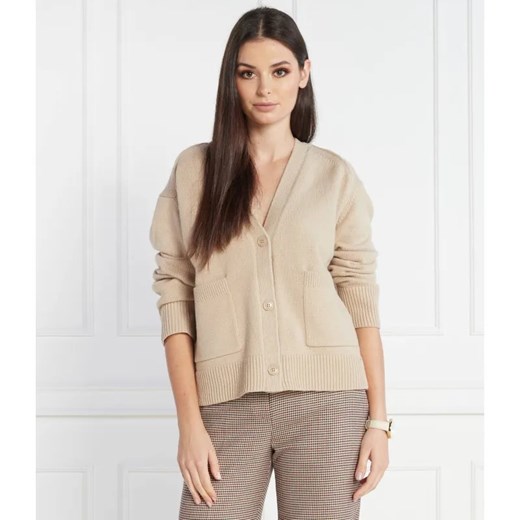 Tommy Hilfiger Kardigan | Relaxed fit | z dodatkiem wełny ze sklepu Gomez Fashion Store w kategorii Swetry damskie - zdjęcie 184971827