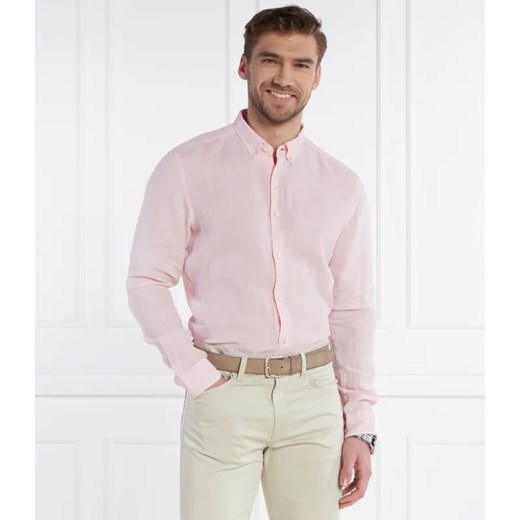 BOSS BLACK Lniana koszula S-LIAM | Regular Fit ze sklepu Gomez Fashion Store w kategorii Koszule męskie - zdjęcie 184971858