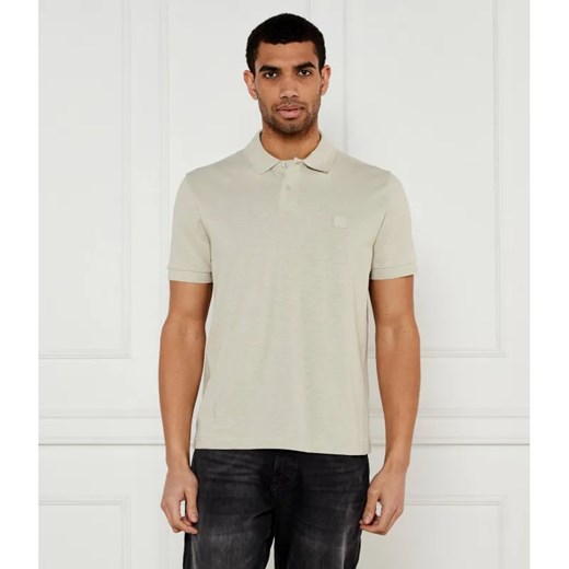 BOSS ORANGE Polo Pe_linenlogo | Regular Fit | z dodatkiem lnu ze sklepu Gomez Fashion Store w kategorii T-shirty męskie - zdjęcie 184971899