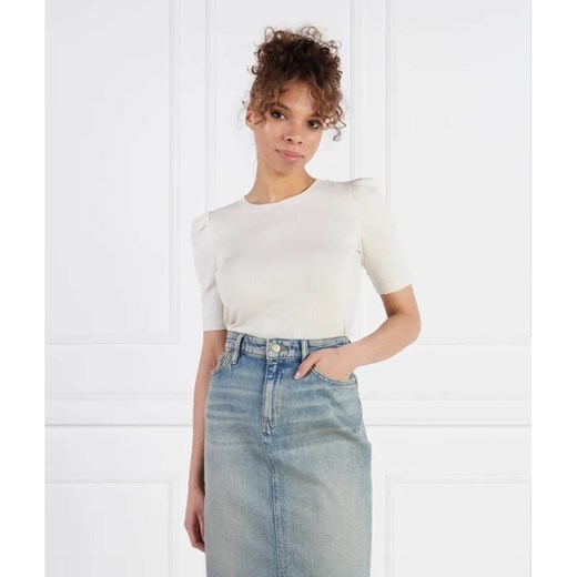 LAUREN RALPH LAUREN T-shirt DOYANIS-MID SLEEVE | Slim Fit ze sklepu Gomez Fashion Store w kategorii Bluzki damskie - zdjęcie 184972027