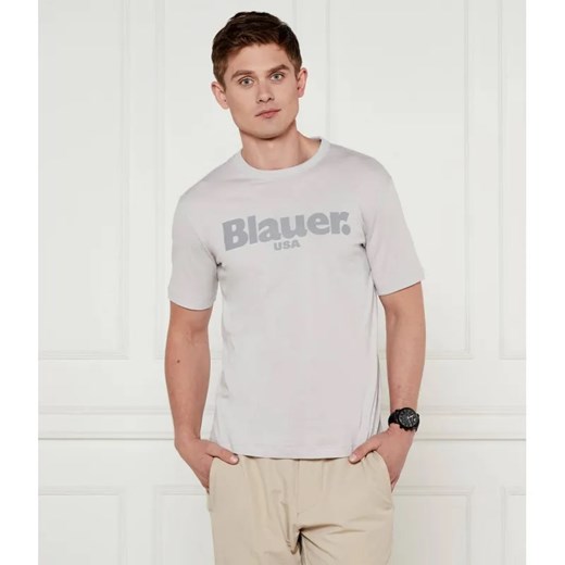 BLAUER T-shirt TONAL BOURNE | Regular Fit ze sklepu Gomez Fashion Store w kategorii T-shirty męskie - zdjęcie 184972098