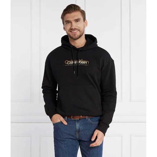 Calvin Klein Bluza DOUBLE FLOCK LOGO HOODIE | Regular Fit ze sklepu Gomez Fashion Store w kategorii Bluzy męskie - zdjęcie 184972227