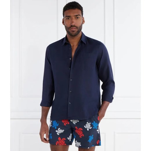 Vilebrequin Lniana koszula CAROUBIS | Regular Fit ze sklepu Gomez Fashion Store w kategorii Koszule męskie - zdjęcie 184972356