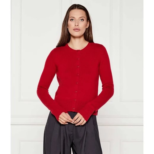 Marella SPORT Wełniany kardigan FINITO1 | Regular Fit | z dodatkiem kaszmiru ze sklepu Gomez Fashion Store w kategorii Swetry damskie - zdjęcie 184972539