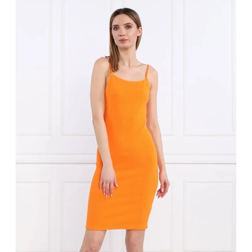 Calvin Klein Jeans Sukienka SLUB RIB STRAPPY | Slim Fit ze sklepu Gomez Fashion Store w kategorii Sukienki - zdjęcie 184972586