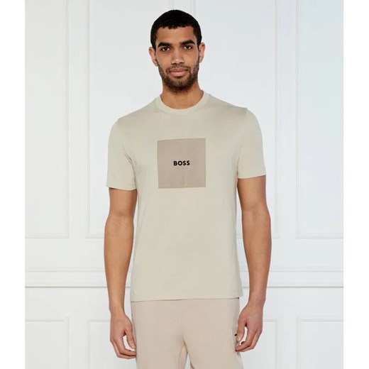 BOSS GREEN T-shirt Logo Rib | Regular Fit ze sklepu Gomez Fashion Store w kategorii T-shirty męskie - zdjęcie 184972659