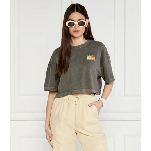 Tommy Jeans T-shirt | Cropped Fit ze sklepu Gomez Fashion Store w kategorii Bluzki damskie - zdjęcie 184972787