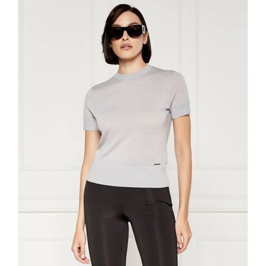 Calvin Klein Wełniana bluzka | Slim Fit ze sklepu Gomez Fashion Store w kategorii Bluzki damskie - zdjęcie 184972809