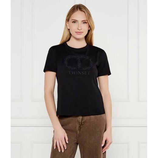 TWINSET T-shirt | Regular Fit ze sklepu Gomez Fashion Store w kategorii Bluzki damskie - zdjęcie 184972986