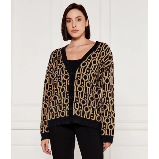 Liu Jo Wełniany kardigan | Loose fit ze sklepu Gomez Fashion Store w kategorii Swetry damskie - zdjęcie 184973046