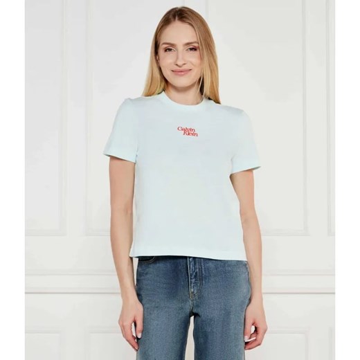 Calvin Klein Jeans T-shirt | Regular Fit ze sklepu Gomez Fashion Store w kategorii Bluzki damskie - zdjęcie 184973067