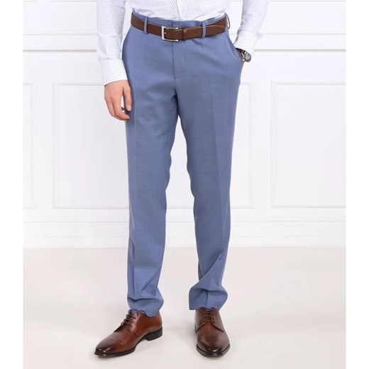 BOSS BLACK Wełniane spodnie H-Genius-MM-224 | Slim Fit ze sklepu Gomez Fashion Store w kategorii Spodnie męskie - zdjęcie 184973137