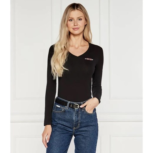 Guess Jeans Bluzka | Slim Fit ze sklepu Gomez Fashion Store w kategorii Bluzki damskie - zdjęcie 184973149
