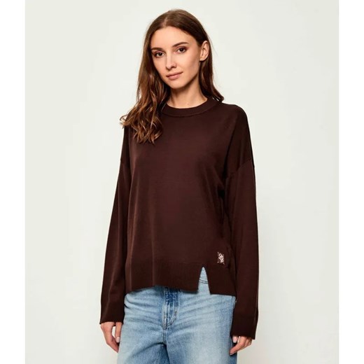 Liu Jo Sweter | Regular Fit | z dodatkiem wełny ze sklepu Gomez Fashion Store w kategorii Swetry damskie - zdjęcie 184973197