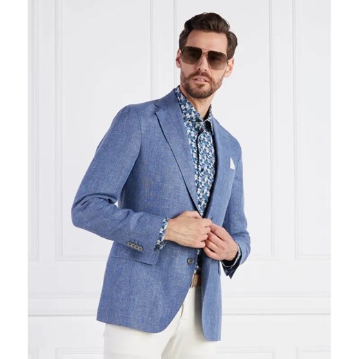 Oscar Jacobson Marynarka Fogerty Blazer | Regular Fit | z dodatkiem lnu ze sklepu Gomez Fashion Store w kategorii Marynarki męskie - zdjęcie 184973357
