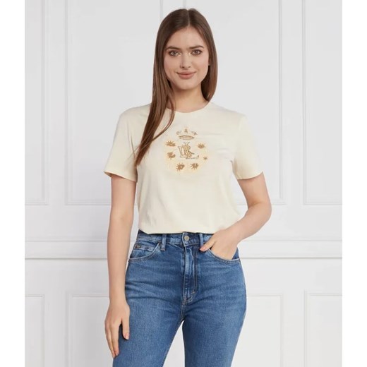 LAUREN RALPH LAUREN T-shirt | Regular Fit ze sklepu Gomez Fashion Store w kategorii Bluzki damskie - zdjęcie 184973449