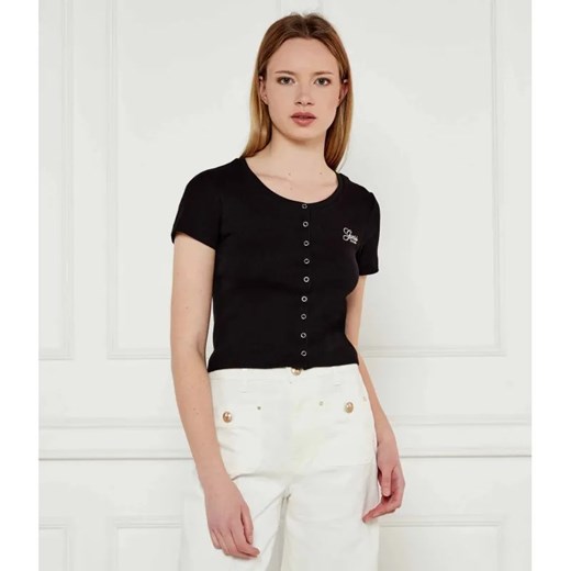 Guess Jeans Bluzka SNAP EMBRO | Cropped Fit ze sklepu Gomez Fashion Store w kategorii Bluzki damskie - zdjęcie 184973605