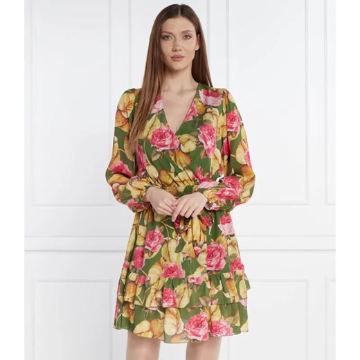 GUESS Sukienka z paskiem | z dodatkiem jedwabiu ze sklepu Gomez Fashion Store w kategorii Sukienki - zdjęcie 184973655