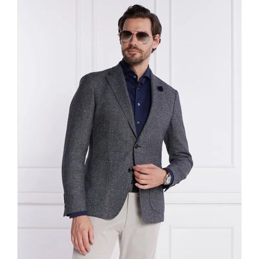 Joop! Wełniana marynarka Hoverest | Slim Fit | z dodatkiem lnu ze sklepu Gomez Fashion Store w kategorii Marynarki męskie - zdjęcie 184973706