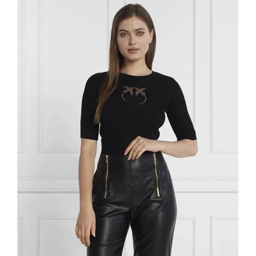 Pinko Wełniana bluzka | Slim Fit ze sklepu Gomez Fashion Store w kategorii Bluzki damskie - zdjęcie 184973958