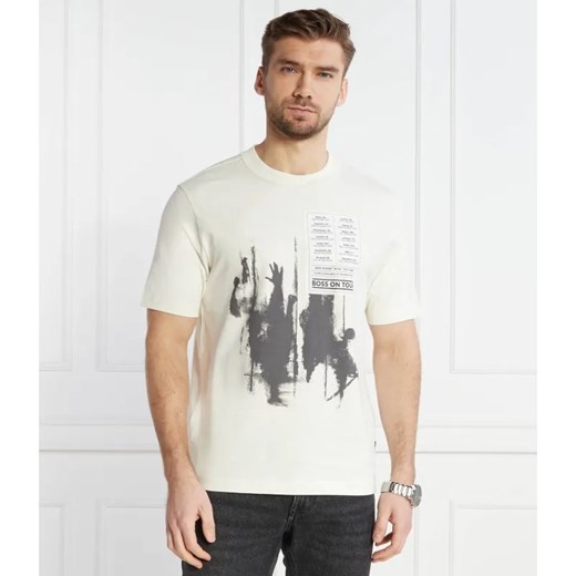 BOSS ORANGE T-shirt Te_Patchwork | Relaxed fit ze sklepu Gomez Fashion Store w kategorii T-shirty męskie - zdjęcie 184973996