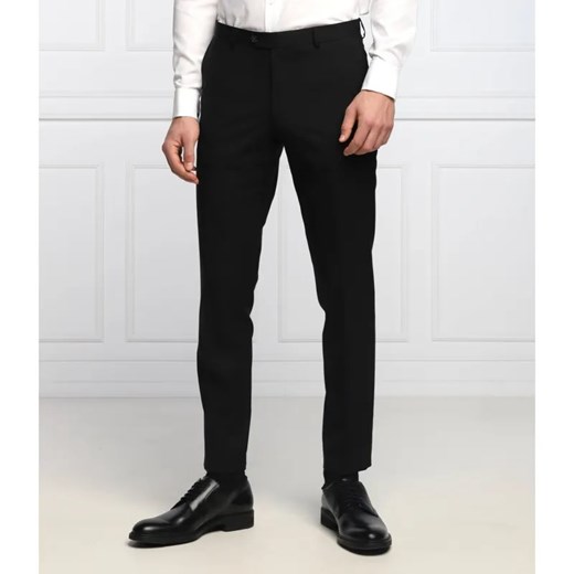 Oscar Jacobson Wełniane spodnie Denz | Slim Fit ze sklepu Gomez Fashion Store w kategorii Spodnie męskie - zdjęcie 184974015