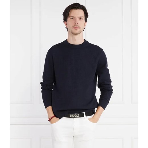 HUGO Sweter Stoppo | Comfort fit ze sklepu Gomez Fashion Store w kategorii Swetry męskie - zdjęcie 184974088