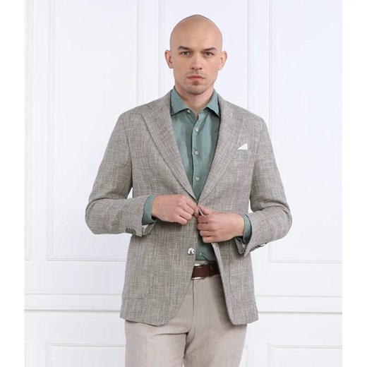 Oscar Jacobson Marynarka Ferry Patch | Slim Fit ze sklepu Gomez Fashion Store w kategorii Marynarki męskie - zdjęcie 184974158