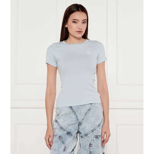 Guess Jeans T-shirt EMBRO | Slim Fit ze sklepu Gomez Fashion Store w kategorii Bluzki damskie - zdjęcie 184974188