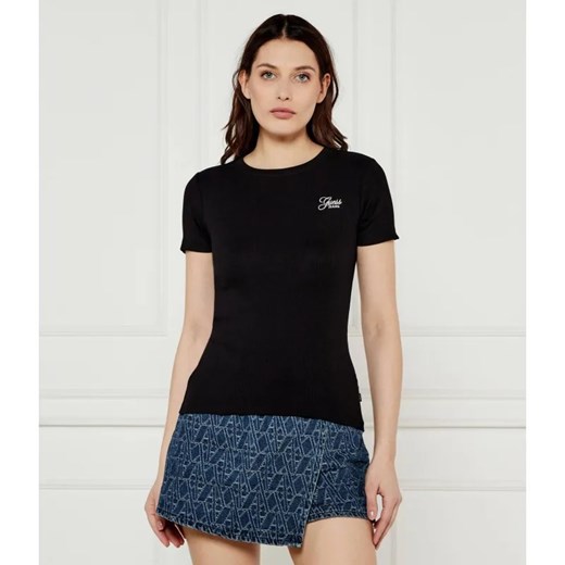 Guess Jeans T-shirt EMBRO | Slim Fit ze sklepu Gomez Fashion Store w kategorii Bluzki damskie - zdjęcie 184974319