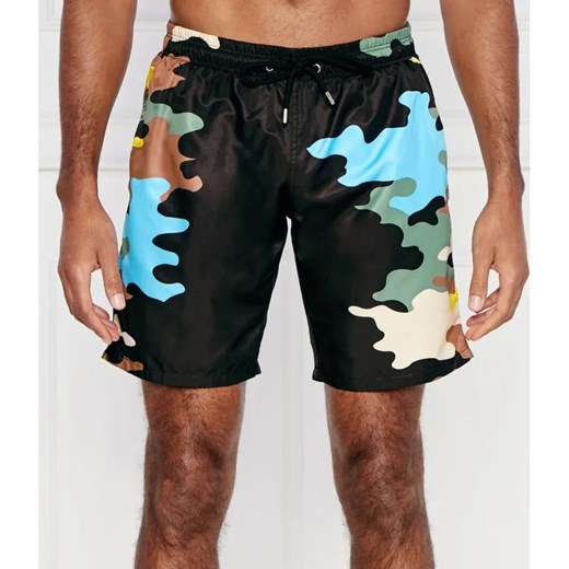 Plein Sport Szorty kąpielowe Camouflage | Regular Fit ze sklepu Gomez Fashion Store w kategorii Kąpielówki - zdjęcie 184974325