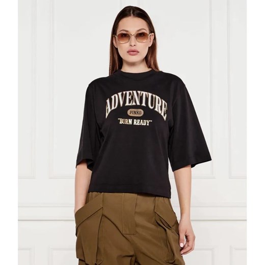 Pinko T-shirt Adventure | Loose fit ze sklepu Gomez Fashion Store w kategorii Bluzki damskie - zdjęcie 184974377