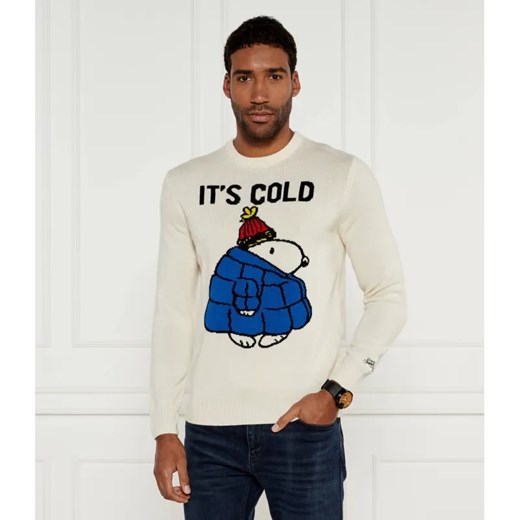 ST.Barth Sweter Heron ST. BARTH X PEANUTS | Regular Fit | z dodatkiem wełny i kaszmiru ze sklepu Gomez Fashion Store w kategorii Swetry męskie - zdjęcie 184974447