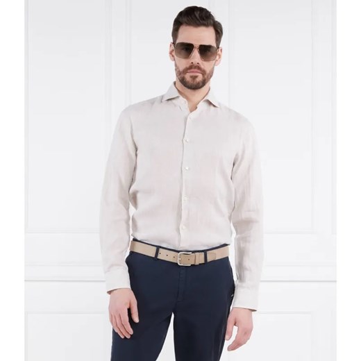 Oscar Jacobson Lniana koszula | Regular Fit ze sklepu Gomez Fashion Store w kategorii Koszule męskie - zdjęcie 184974536