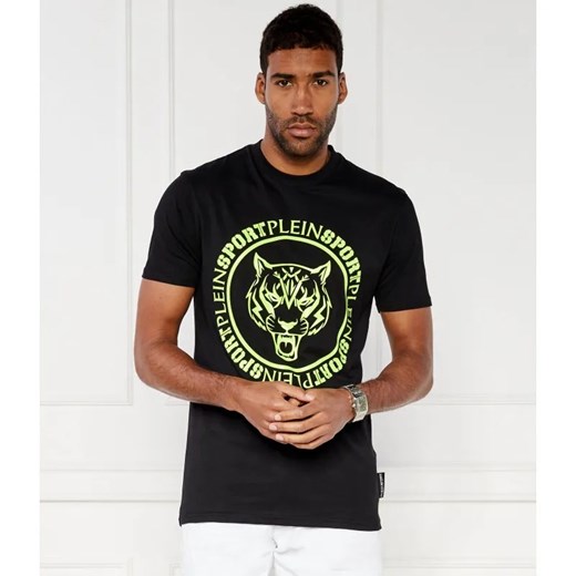 Plein Sport T-shirt Tiger | Regular Fit ze sklepu Gomez Fashion Store w kategorii T-shirty męskie - zdjęcie 184974686