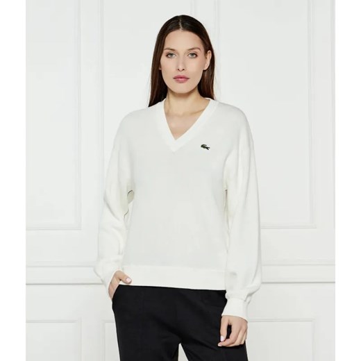 Lacoste Sweter | Regular Fit ze sklepu Gomez Fashion Store w kategorii Swetry damskie - zdjęcie 184974735