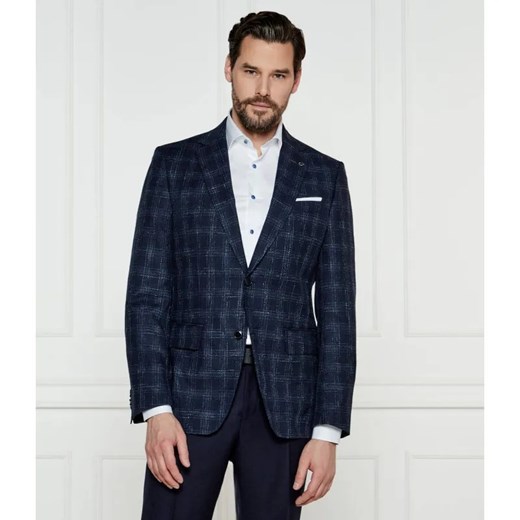 BOSS BLACK Wełniana marynarka H-Hutson-233 | Slim Fit | z dodatkiem lnu ze sklepu Gomez Fashion Store w kategorii Marynarki męskie - zdjęcie 184974806