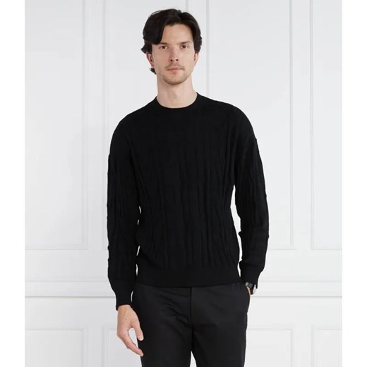 Emporio Armani Wełniany sweter | Regular Fit ze sklepu Gomez Fashion Store w kategorii Swetry męskie - zdjęcie 184974818