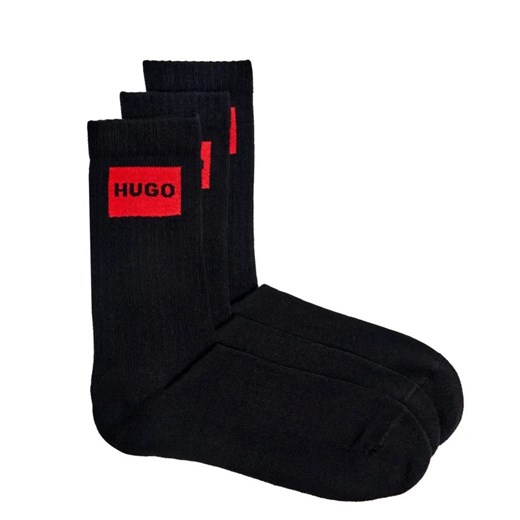 Hugo Bodywear Skarpety 3-pack 3P QS RIB LABEL CC ze sklepu Gomez Fashion Store w kategorii Skarpetki męskie - zdjęcie 184975069