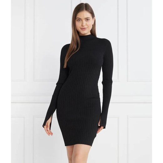 Calvin Klein Sukienka ICONIC RIB KNIT LS ze sklepu Gomez Fashion Store w kategorii Sukienki - zdjęcie 184975179