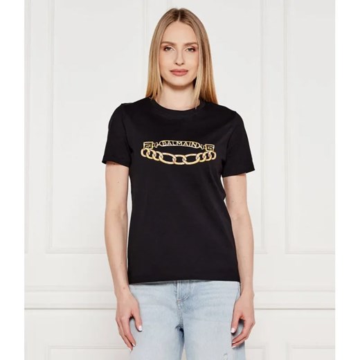 Balmain T-shirt | Regular Fit ze sklepu Gomez Fashion Store w kategorii Bluzki damskie - zdjęcie 184975286